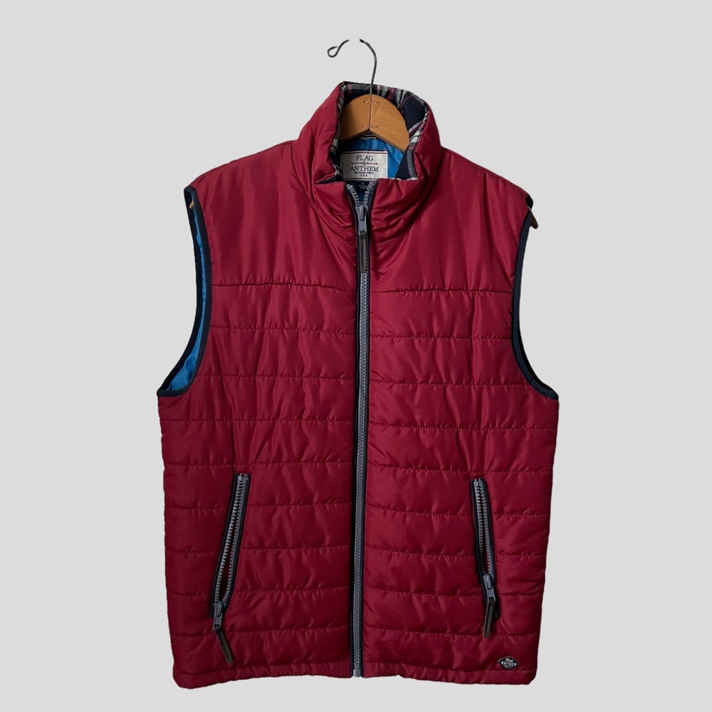 Red Flag & Anthem Vest Jacket Size Small